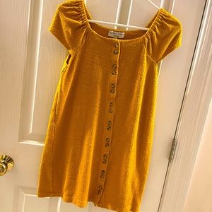 Texture & Thread Madewell dress, mustard yellow, size XS